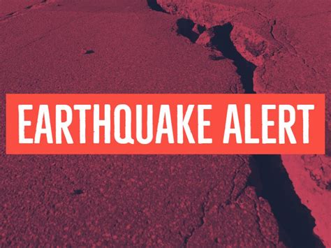 earthquake alert worldwide
